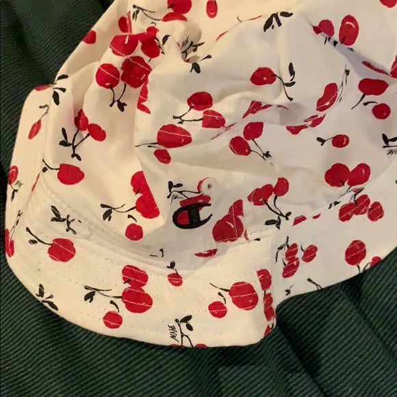champion bucket hat red